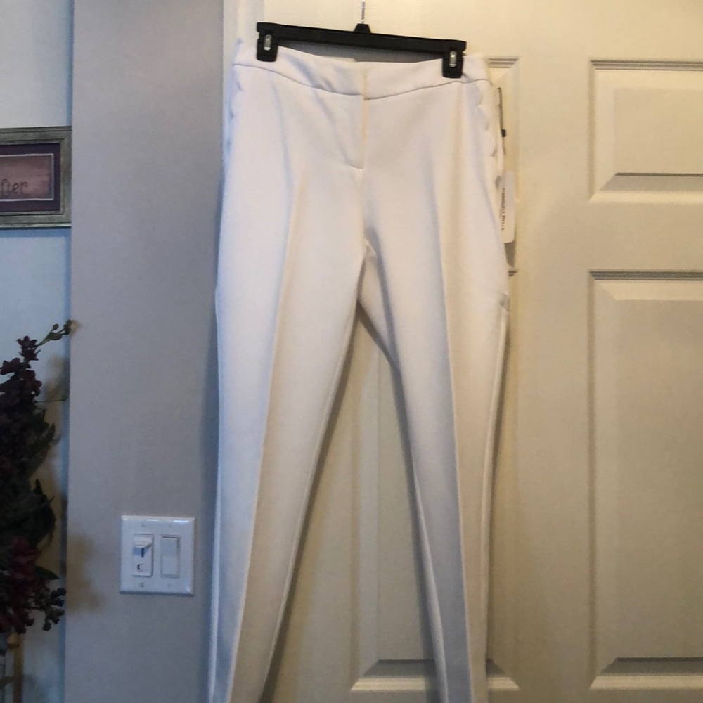 Lightweight white dress pant